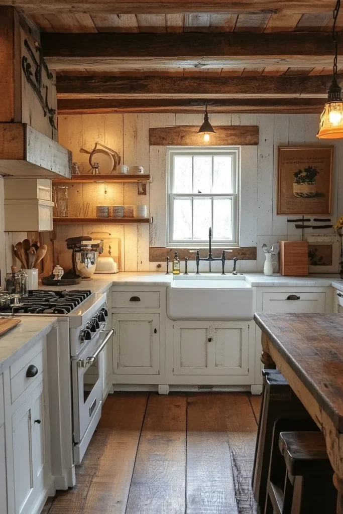 Exposed Wooden Beams