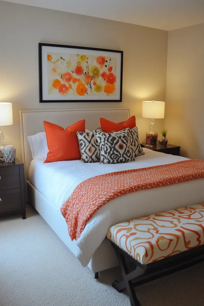 Add a Storage Bench at the Foot of the Bed