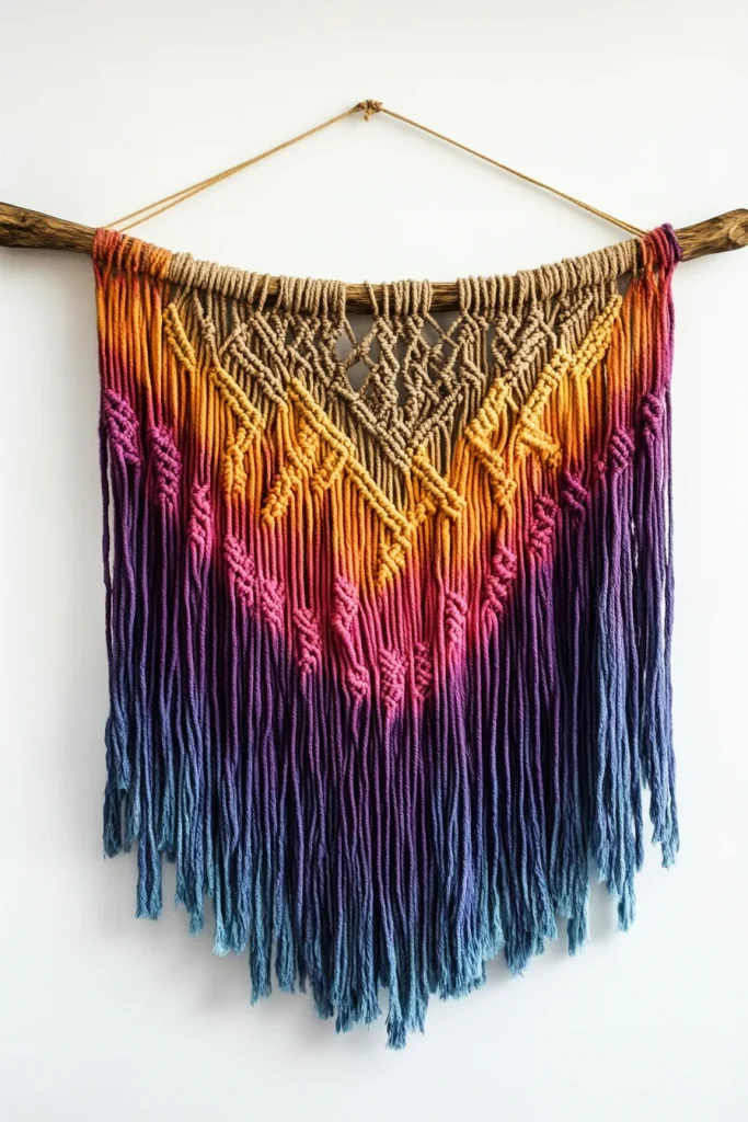 Color-Dyed Macrame Designs