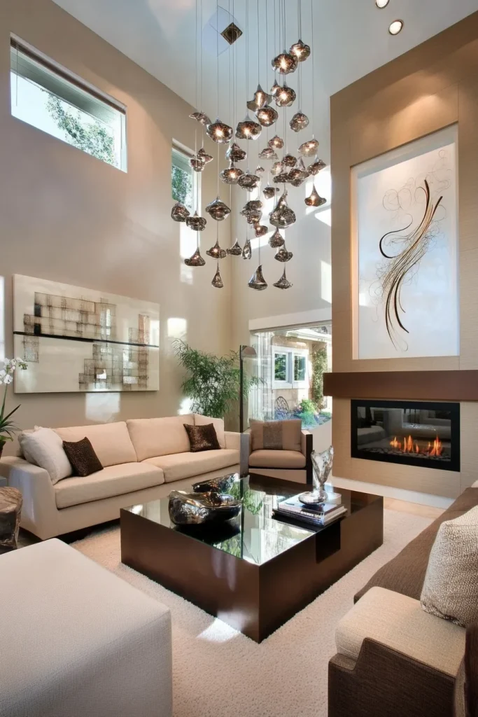Glass and Metal Accents