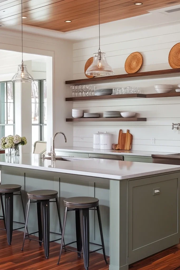 Open Shelving for Airy Appeal