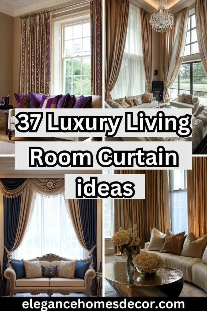 luxury living room curtains